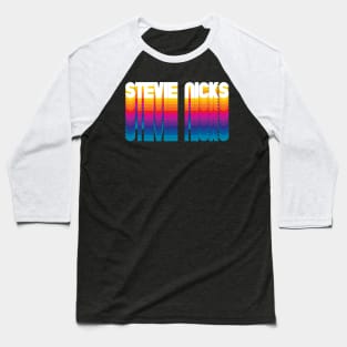 Retro Stevie Personalized Name Gift Retro Rainbow Style Baseball T-Shirt